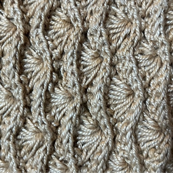 Japanese Tan Tightly Crocheted Clutch Beach Vacation Coastal Grandma Boho Pretty - Picture 4 of 7